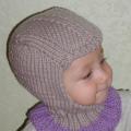 Плетена шапка за каска за момче - описание на плетене от Алена Бункова Шапка за каска с уши, схеми за плетене