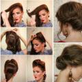 Majstorske tečajeve frizure za srednju kosu s fotografijom