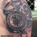 Náčrty tetovania kompasu pre mužov