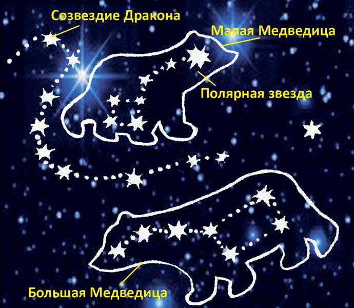 Большая Медведица Созвездие Фото Схема